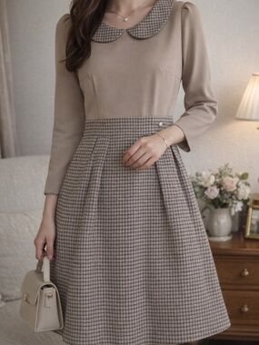 Teenie Weenie Peter Pan Collar Dress 🤎 | New with Tags